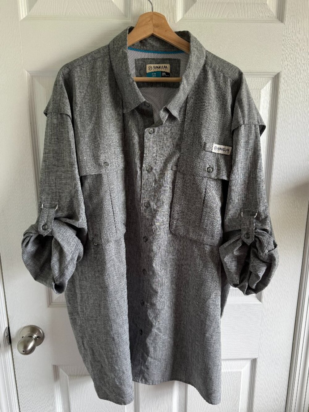 Magellan Outdoors Fish Gear Men's Button-Down Shirt Moisture-Wicking Relaxed 3XL